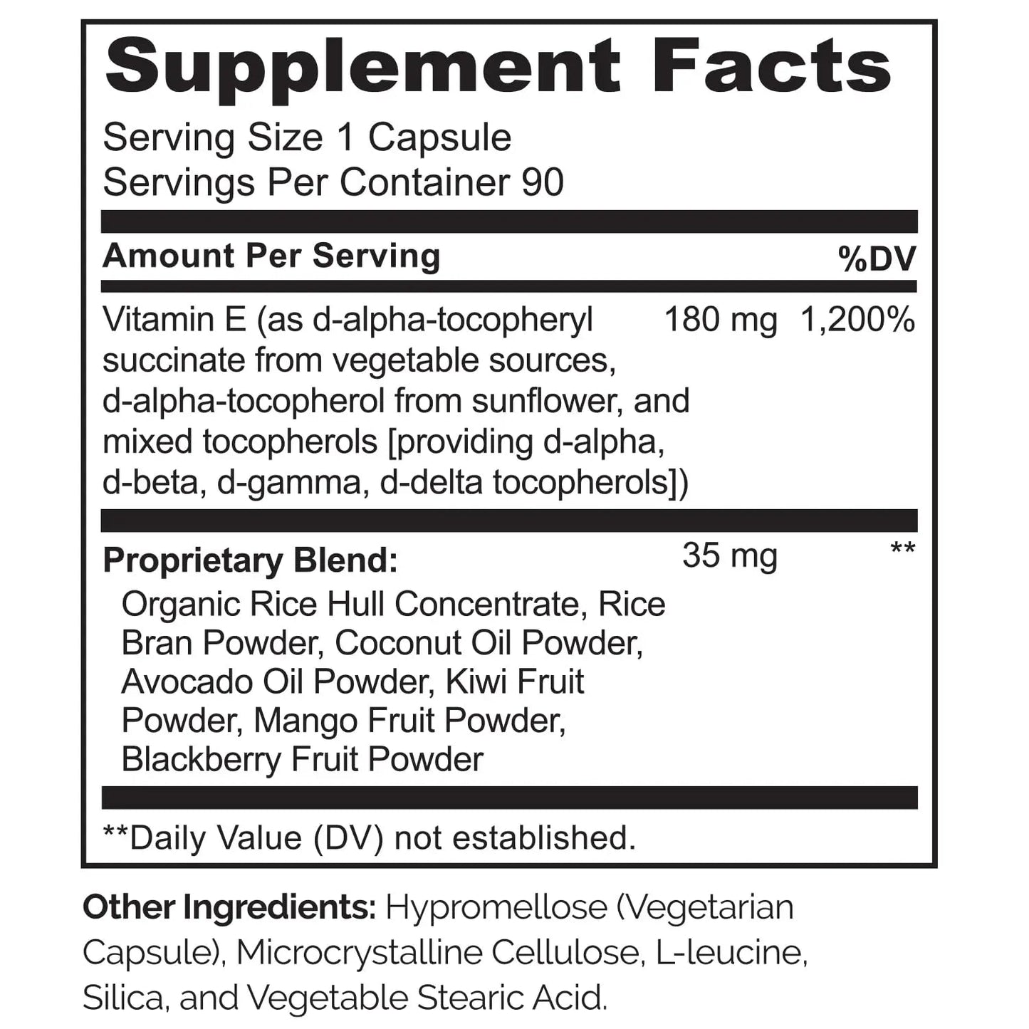 NATURELO Vitamin E Capsules 180 mg - 90 Vegan Capsules | Supports Skin, Hair, and Nails | Immune and Eye Health | NATURELOBuy Supplements Australia