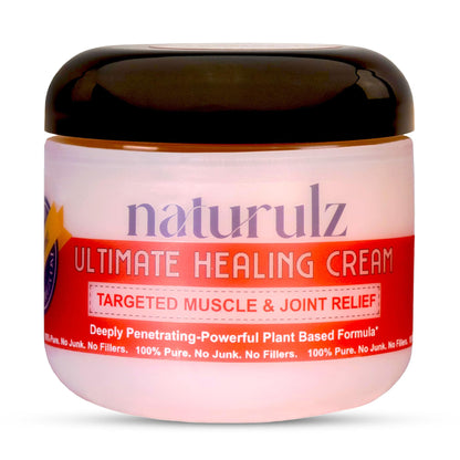 Naturulz Ultimate Healing Cream 4 ounce All-Natural Extra Strength Muscle Rub & Joint Topical for Back, Neck & Shoulder Discomfort with Arnica, Calendula & Capsaicin. 'NO JUNK' Extra Strength Formula. NaturulzBuy Supplements Australia