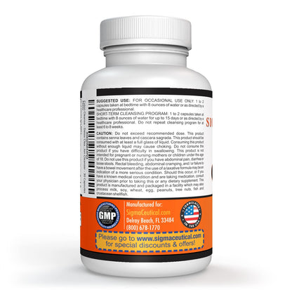Sigmaceutical 1 Day Colon Cleanse - Detox Cleanse - Bowel Cleanse & Laxative - Bowel Detox SigmaceuticalBuy Supplements Australia