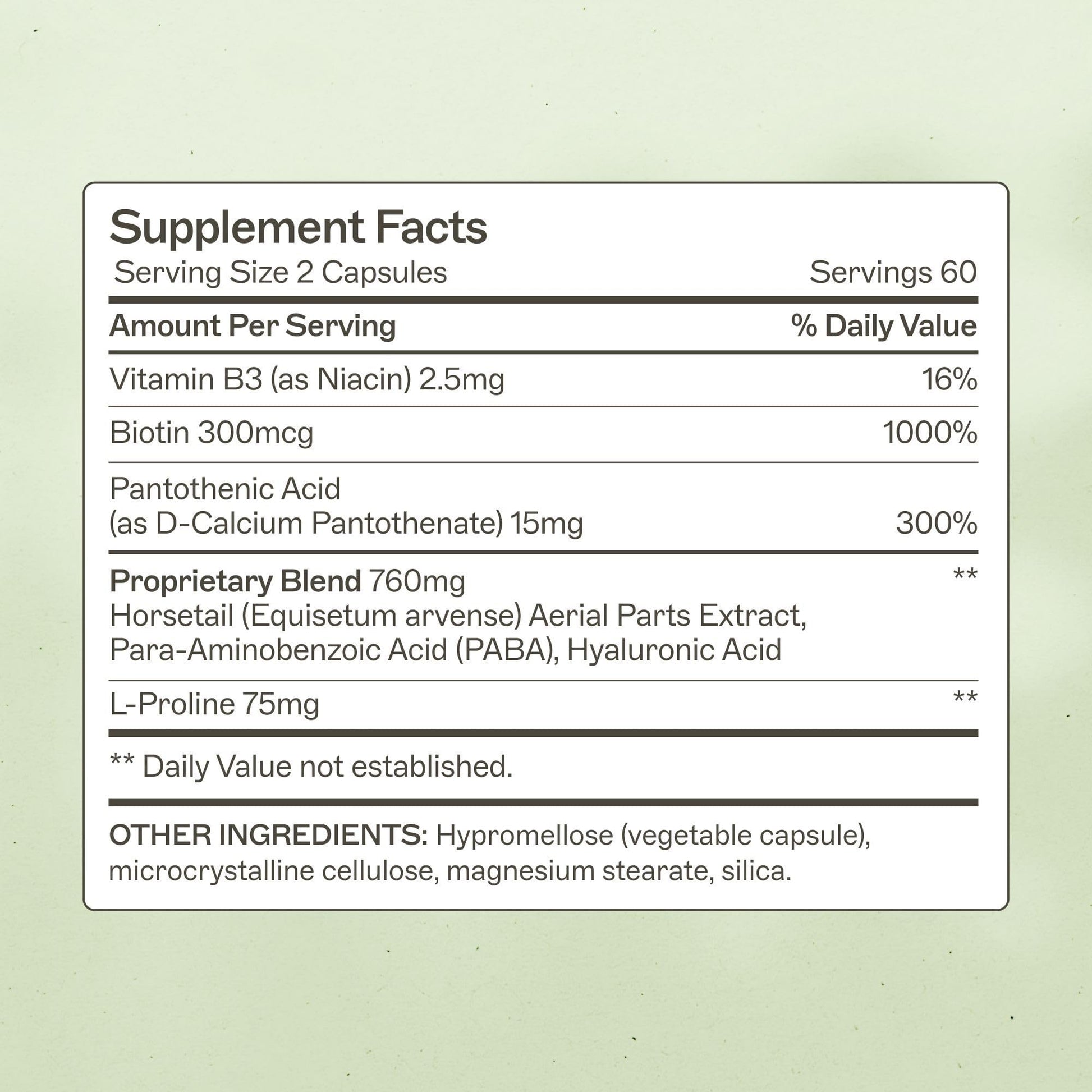 Amy Myers MD Hair Skin and Nails - Supports Strong Hair, Radiant Skin & Healthy Nails - L-Proline, Horsetail, Hyaluronic Acid - Gluten-Free - 120 Capsules (30 Servings) Amy Myers MDBuy Supplements Australia