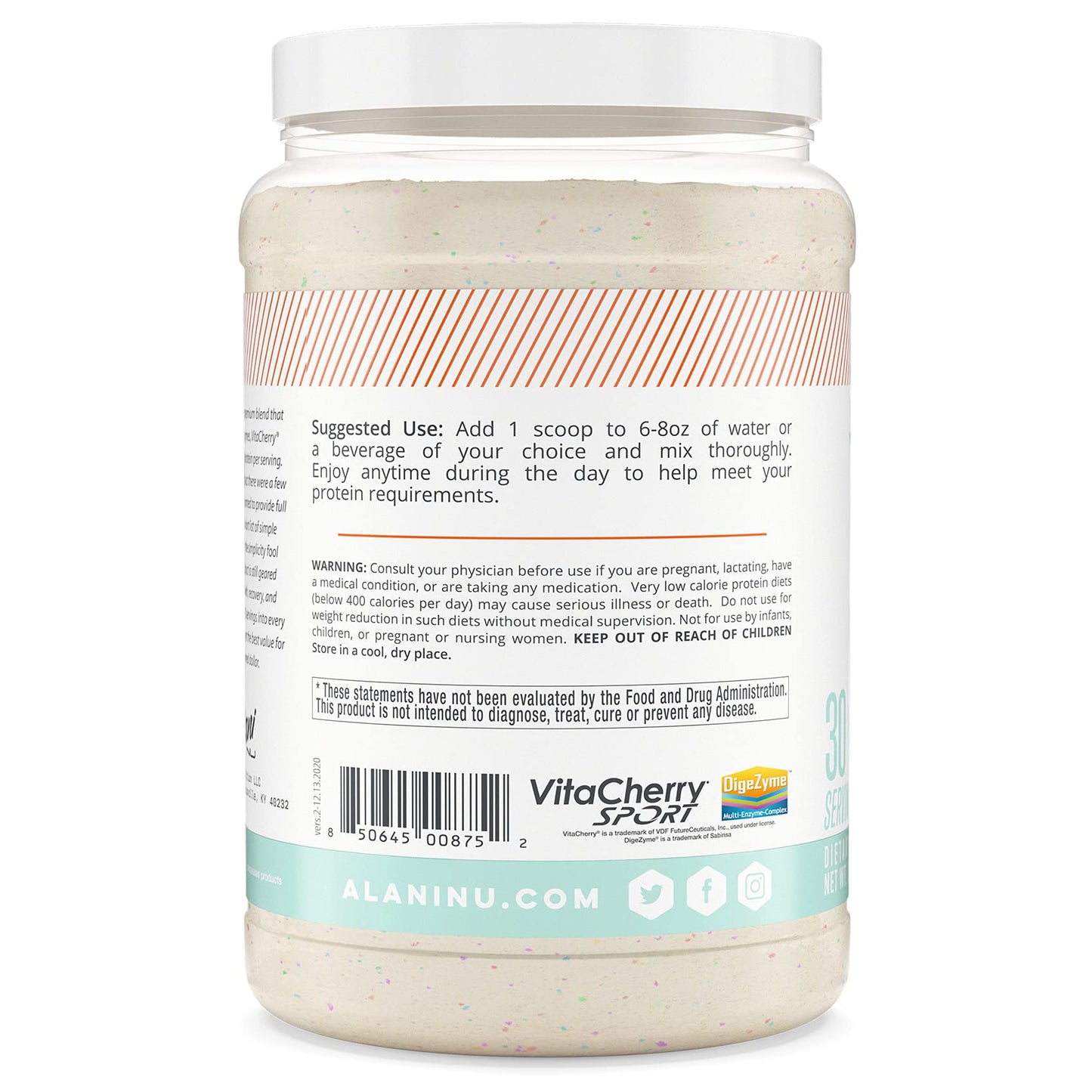 Alani Nu Whey Protein Powder Confetti Cake | 23g Protein with Low Sugar & Digestive Enzymes Alani NuBuy Supplements Australia