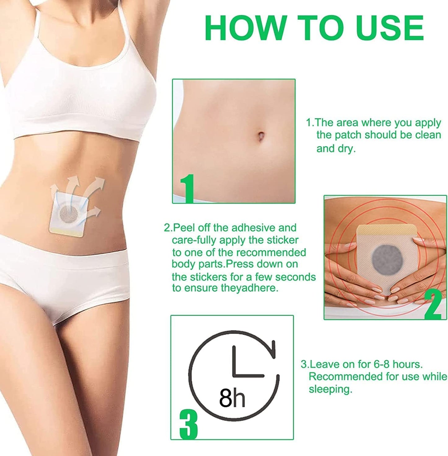 Hairline Mugwort Belly Button Patch, Natural Mugwort Essence Patch, Moxibustion Patch HairlineBuy Supplements Australia