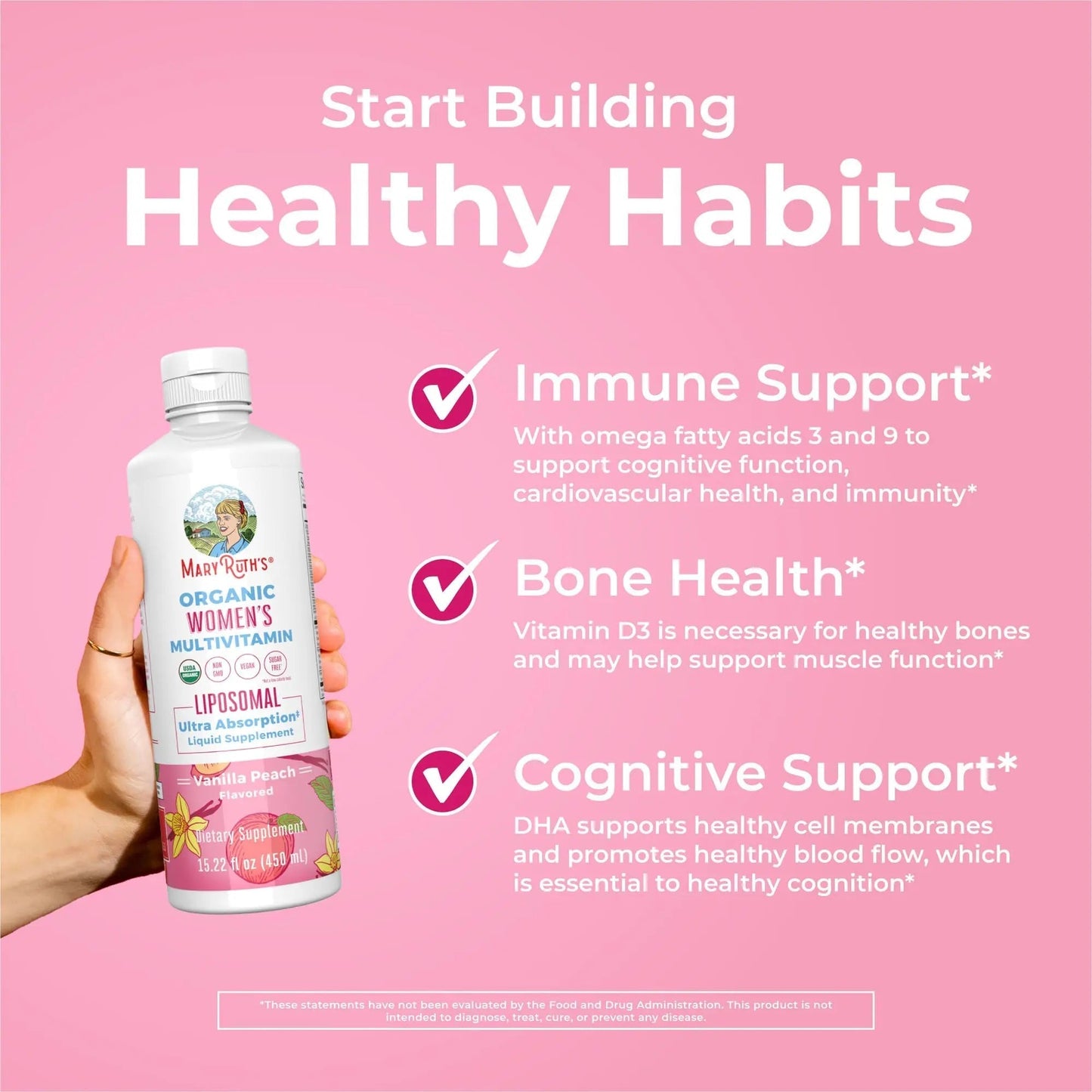 MaryRuth Organics USDA Organic Multivitamin for Women, Sugar Free Womens Multivitamin, Liquid Vitamins for Women MaryRuth OrganicsBuy Supplements Australia