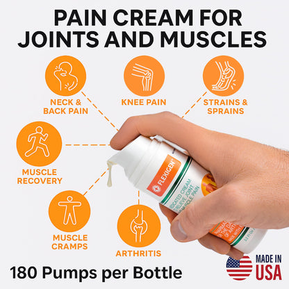 FLEXIGEN Pain Cream Lotion 3-Pack – Natural Menthol Formula with Frankincense & Essential Oils – Fast-Acting, Non-Greasy, Pleasant Scent FLEXIGENBuy Supplements Australia