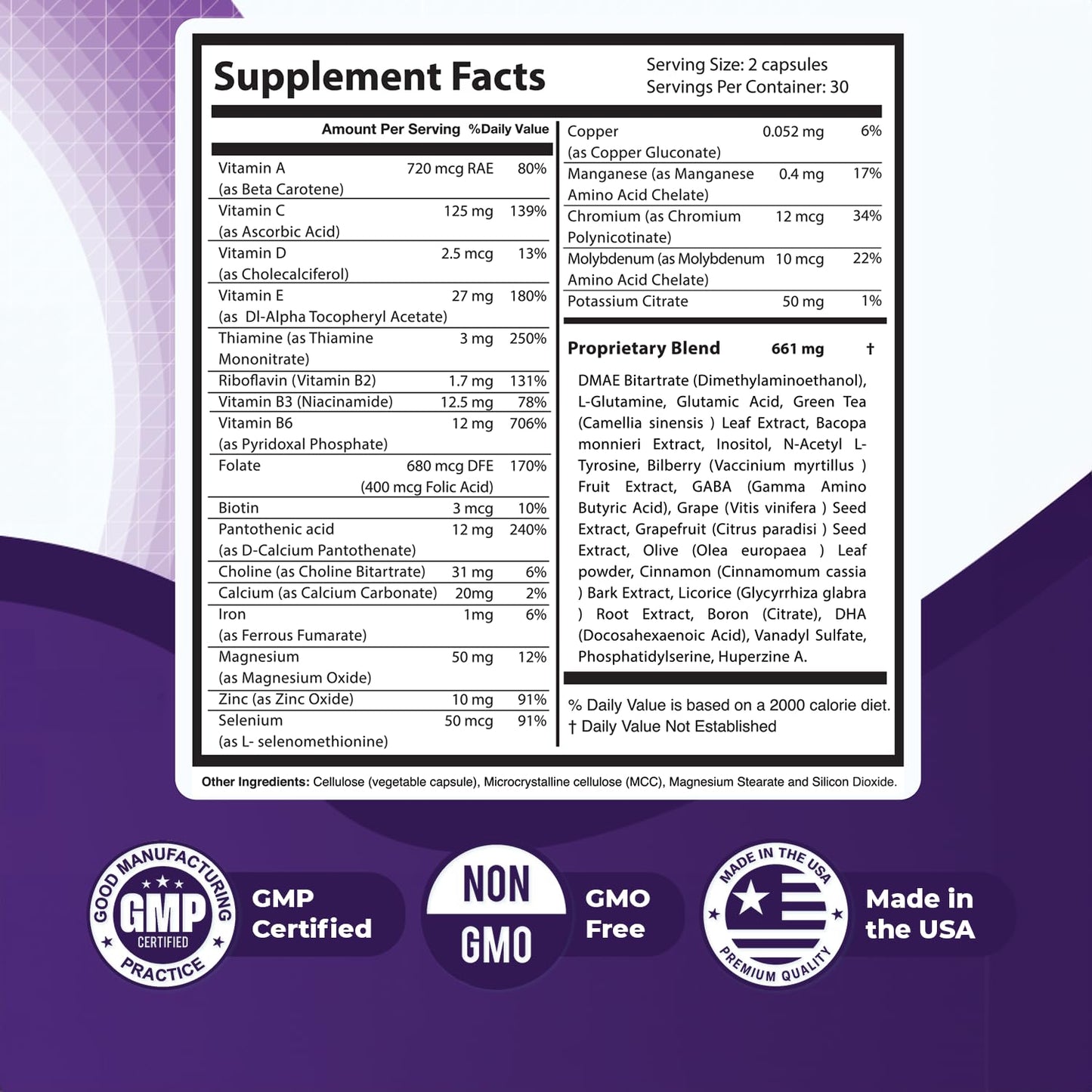 Memopezil – Daily Supplement with Vitamins A,B, C,D,E, Minerals & Botanical Extracts – Clean, Stimulant-Free Formula – GMP-Certified, Non-GMO, Made in USA - 60 Capsules, 30 Servings, 1 Month Supply Nature’s NutriWaveBuy Supplements Australia
