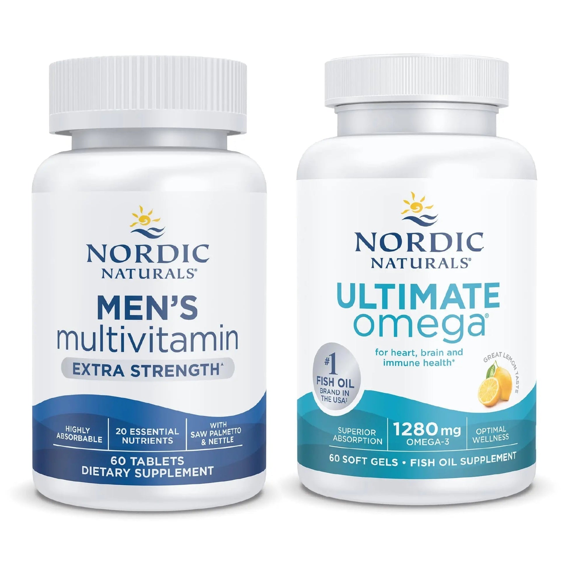 Nordic Naturals Starter Pack - Men's Multivitamin Extra Strength, Ultimate Omega Nordic Naturals