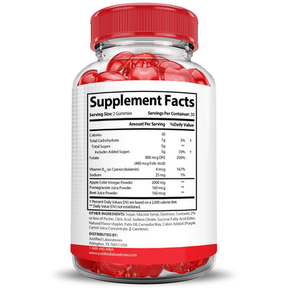 Justified Laboratories Vital Pump XL Extreme 2000MG Performance Gummies Vital PumpXL Advanced Formula Formulated with Beet Juice ACV Pomegranate Powder B12 Vegan Non GMO 60 Gummys Justified LaboratoriesBuy Supplements Australia