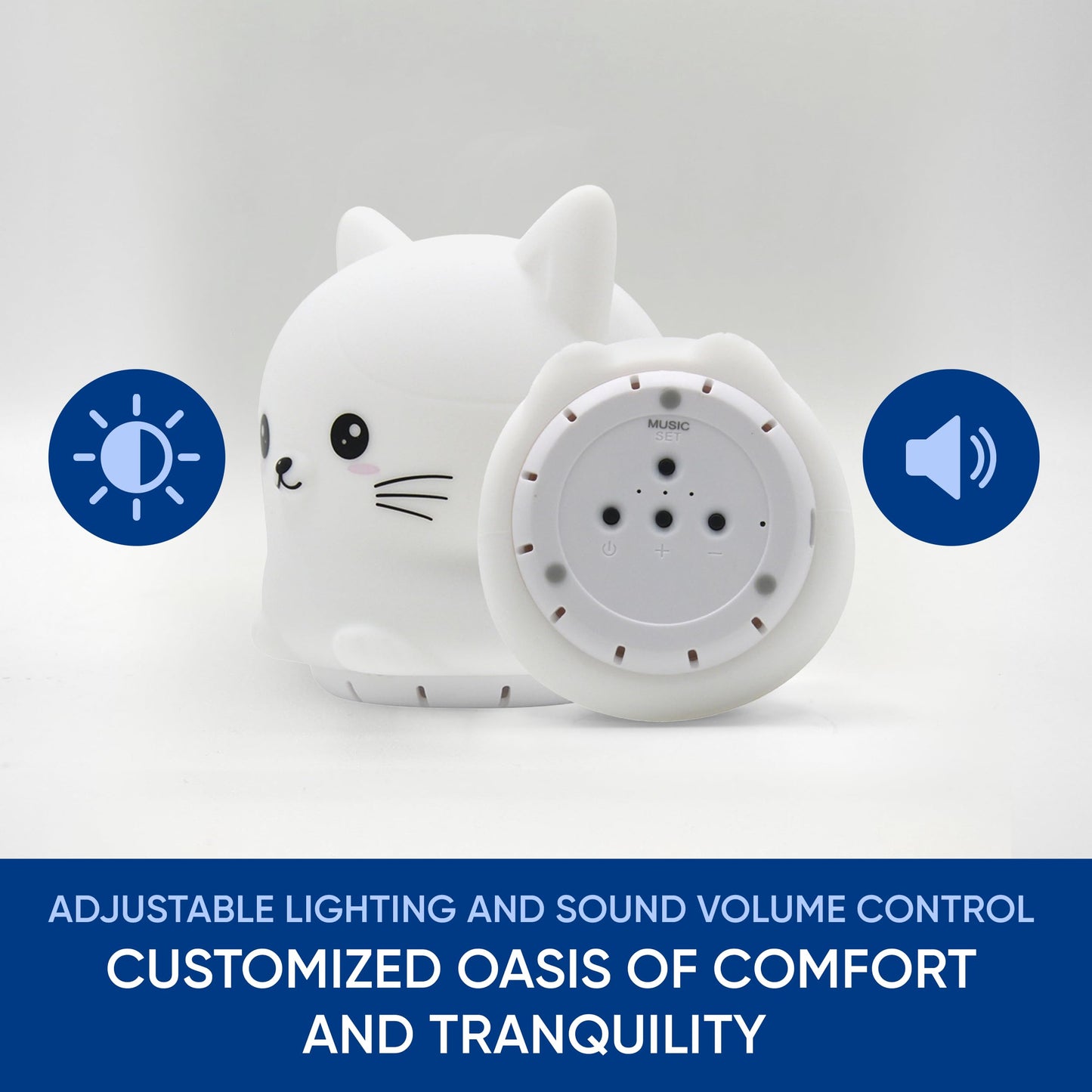 Mindfulness 'Breathing Kitty' | 4-7-8 Guided Visual Meditation Breathing Light | 3 in 1 Device RainlaxBuy Supplements Australia