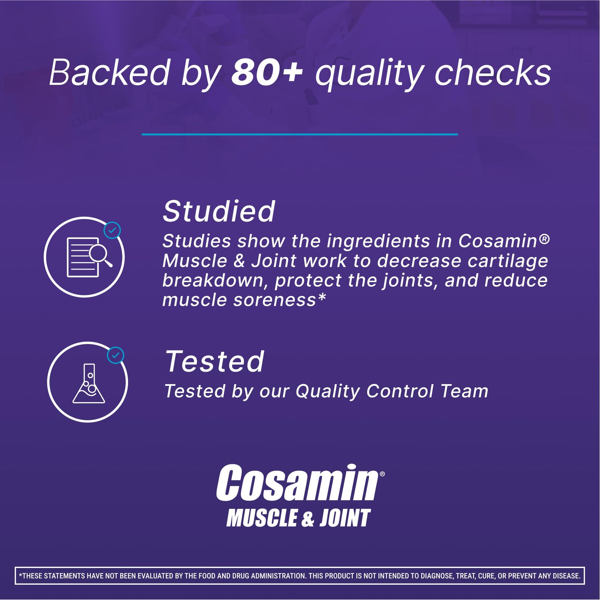 Cosamin Nutramax Muscle & Joint, Works to Decrease Cartilage Breakdown, Joint Health Supplement, Adult Men and Women Joint Health, 74 Capsules CosaminBuy Supplements Australia