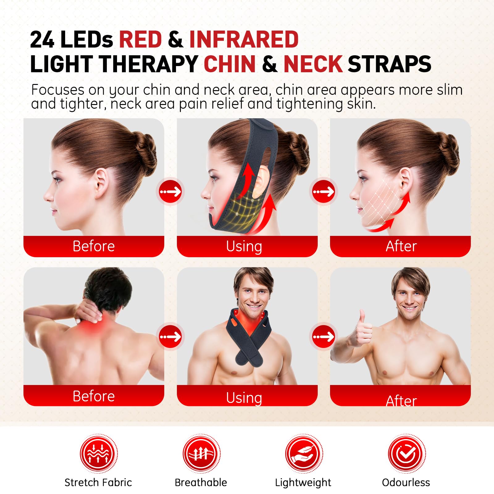 Rikimxin Red Light Therapy for Neck, 660nm Red Light and 850nm Near Infrared Light Therapy Pad RikimxinBuy Supplements Australia