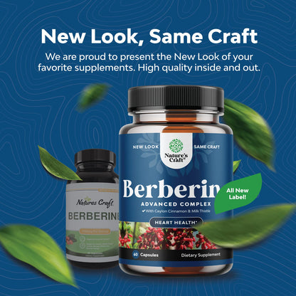 Balancing Berberine Plus 1200mg Per Serving Complex - Antioxidant Berberine with Ceylon Natures CraftBuy Supplements Australia