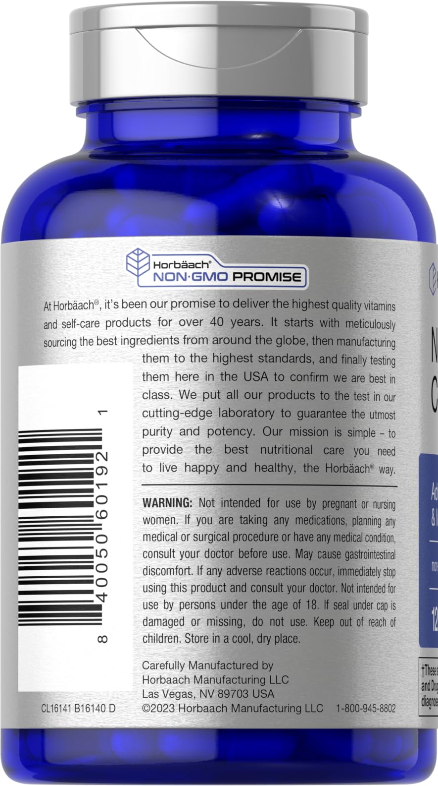 Horbäach Brain Supplement | 120 Capsules | with Phosphatidylserine & DMAE | Advanced Formula for Memory, Focus, Clarity | Vegetarian & Gluten Free | Neuro Support HorbäachBuy Supplements Australia