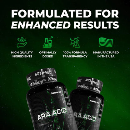 Enhanced Labs - Arachidonic Acid Supplement - Muscle and Strength Supplement for Increased Muscle Mass & Improved Recovery for Men & Women - One Capsule Contains 350mg Arachidonic Acid (120 Capsules) EnhancedBuy Supplements Australia