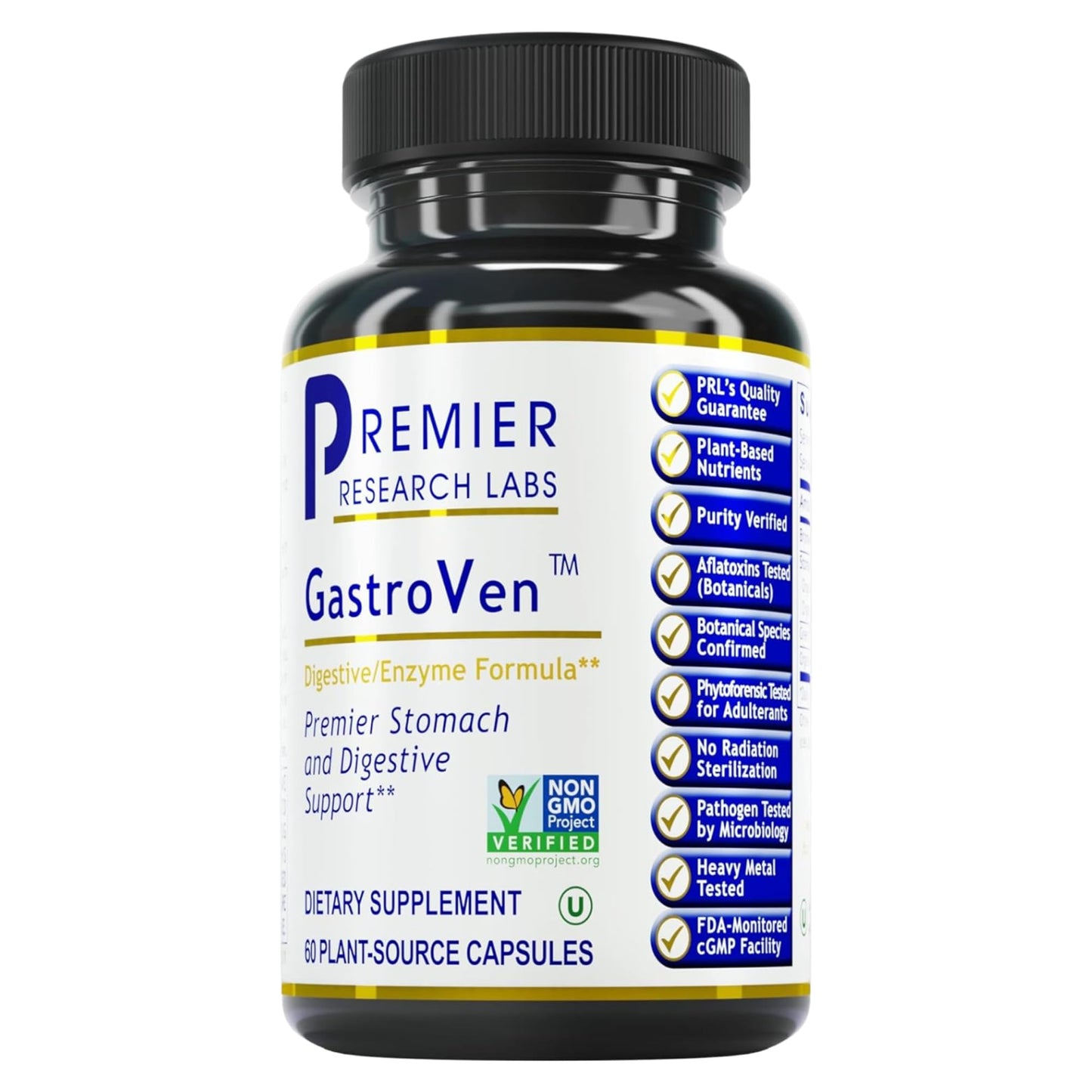 Premier Research Labs GastroVen - Digestive Enzymes for Women & Men, Digestive Health Supplement, Supports Healthy Gut Microbiome w/Bromelain, Ginger - 60 Capsules Premier Research LabsBuy Supplements Australia