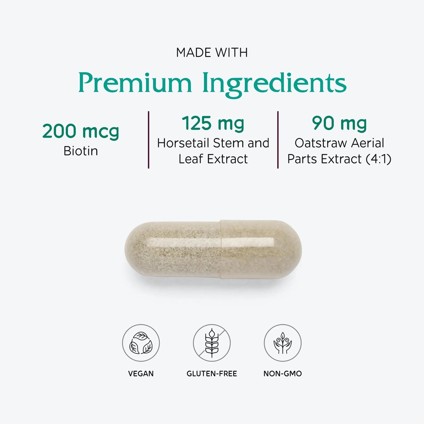Vitanica, Luminous, Hair, Skin and Nail Support, Vegan, 60 Capsules VitanicaBuy Supplements Australia