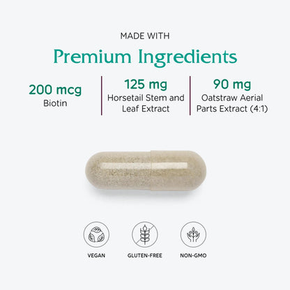 Vitanica, Luminous, Hair, Skin and Nail Support, Vegan, 60 Capsules VitanicaBuy Supplements Australia