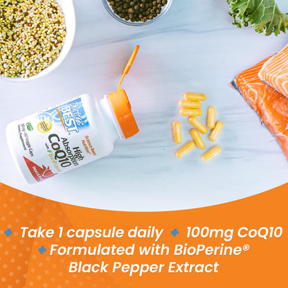 Doctor's Best High Absorption CoQ10 with BioPerine Gluten Free Naturally Fermented Doctor's BESTBuy Supplements Australia