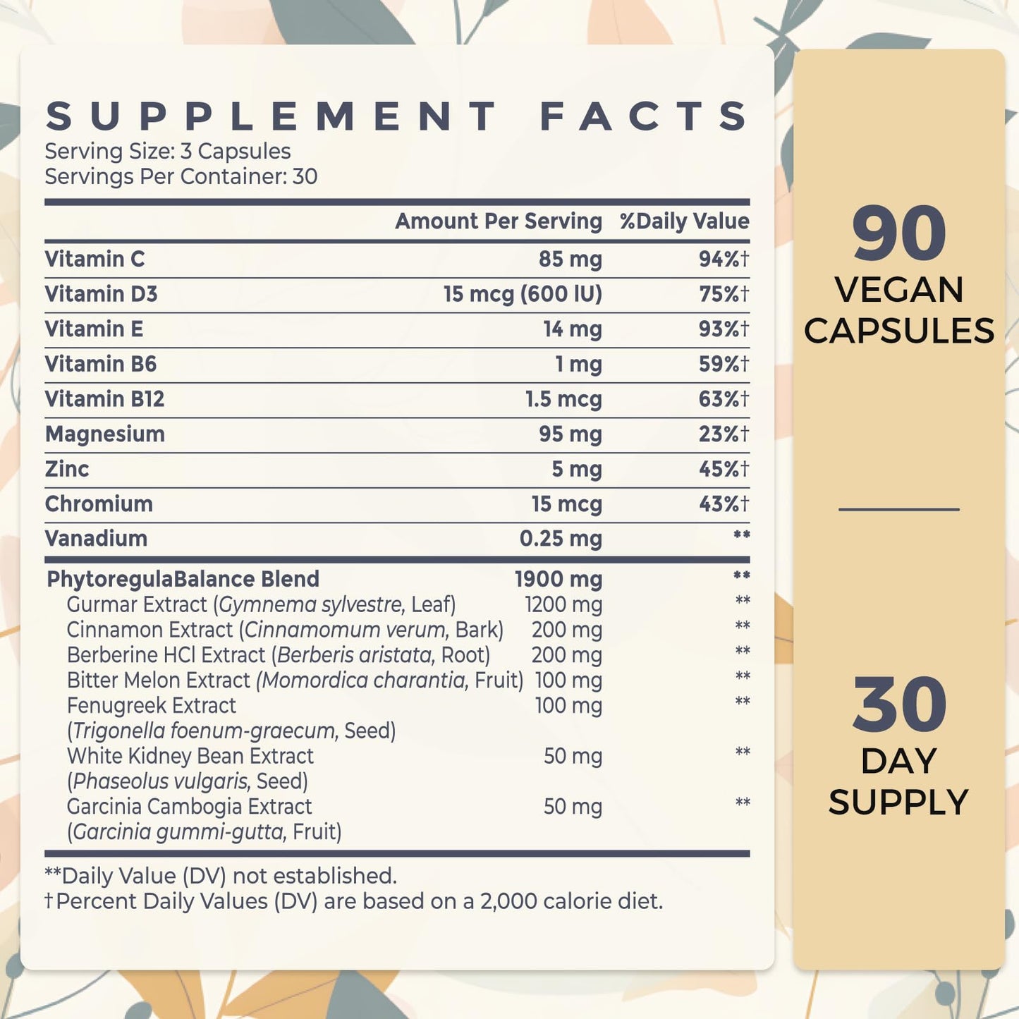Sundhedsliv 16 in 1 Blxxd Sugr Effective Gymnema Sylvestre Supplement 2100MG | with Berberine, Cinnamon, Bitter Melon | Vitamins, Magnesium & Chromium | 90 Vegan Capsules SundhedslivBuy Supplements Australia