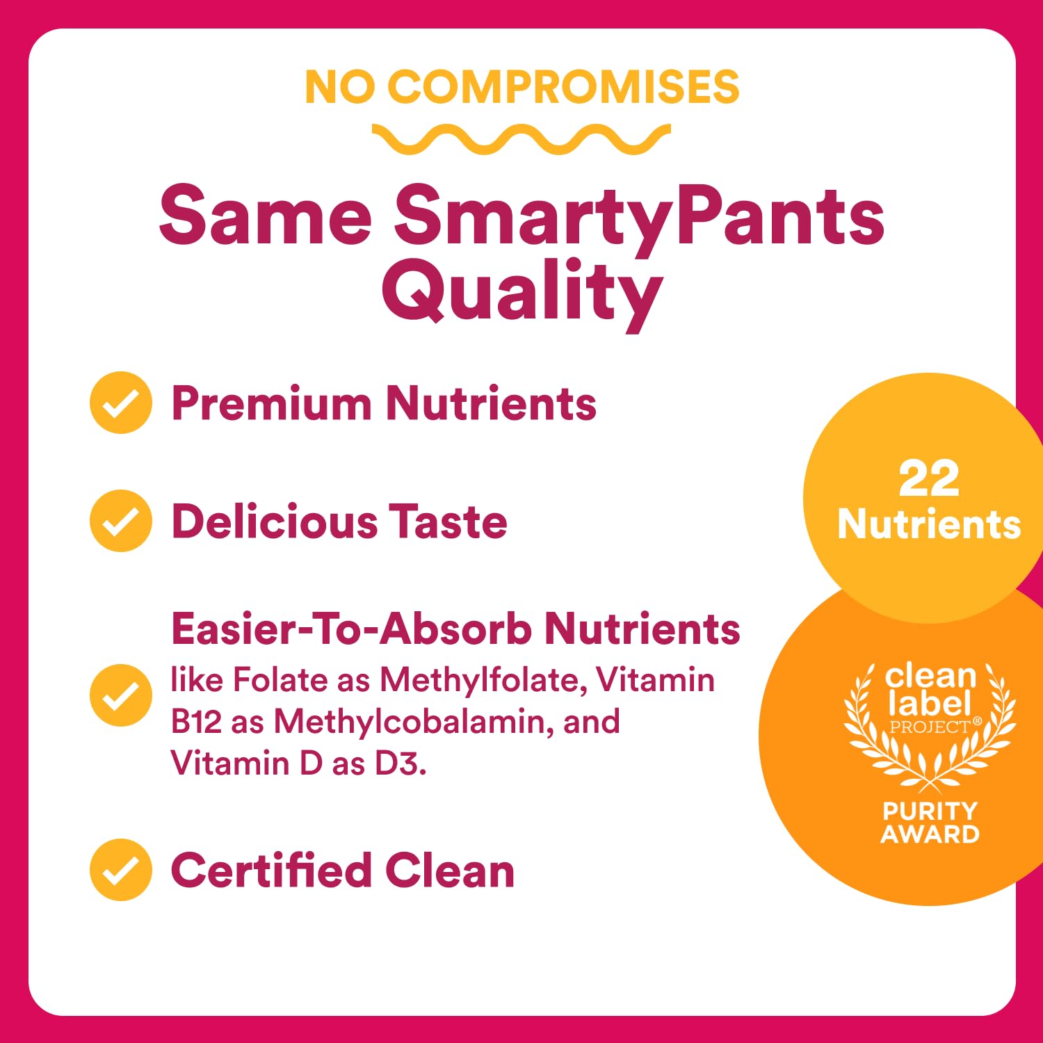SmartyPants Multivitamin Gummy for Women 50 and Over - Improved Formula: Omega 3 (DHA/EPA), Methylfolate, CoQ10, Vitamin D3, C SmartyPantsBuy Supplements Australia