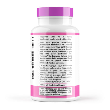 FEMINIZE Transcend HRT Pills for Estrogen - Potent HRT Estrogen Complex - Big Breats Soft Skin Feminizer FEMINIZEBuy Supplements Australia