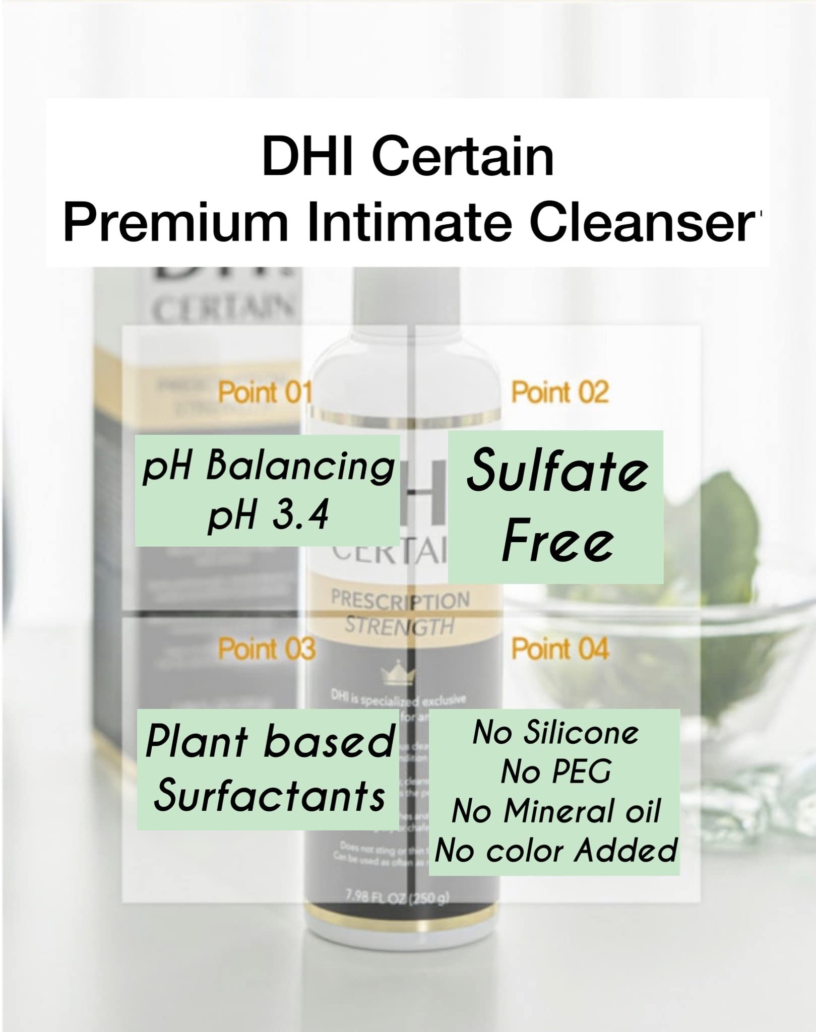 DHI PROBIOTIC Certain Intimate Wash for Men with 3 kinds of probiotics plus 20 Premium Natural DHIBuy Supplements Australia