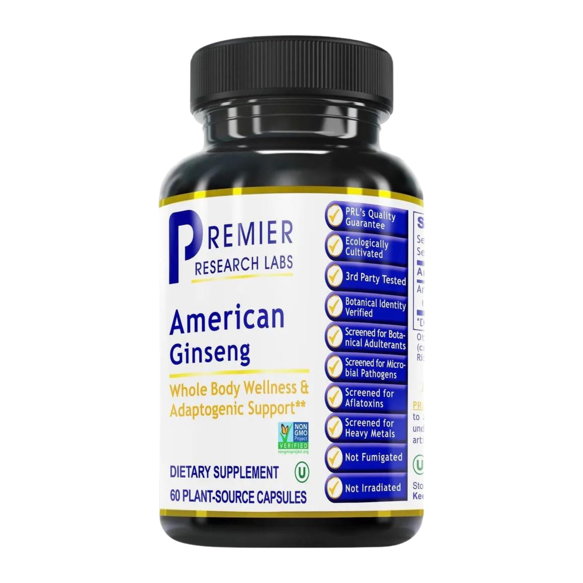 Premier Research Labs American Ginseng Supplement - American Ginseng Capsules, Herbal Ginseng Root Pills, North American Ginseng Herb Extract, Calming Energy Supplement - 60 Plant-Based Capsules Premier Research LabsBuy Supplements Australia