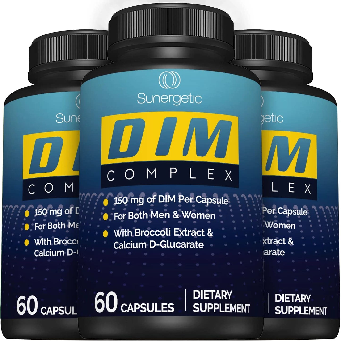 Premium DIM Supplement–Includes 150mg DIM (diindolylmethane), Broccoli, Calcium D SunergeticBuy Supplements Australia