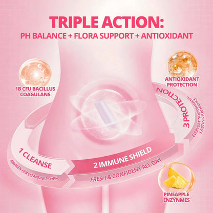 Women's Probiotic Gummies Nutrition Premium Feminine Balance Gummies - Supports pH Balance, Digestion & Immune Health - Hawaiian Pineapple Flavor sups natureBuy Supplements Australia