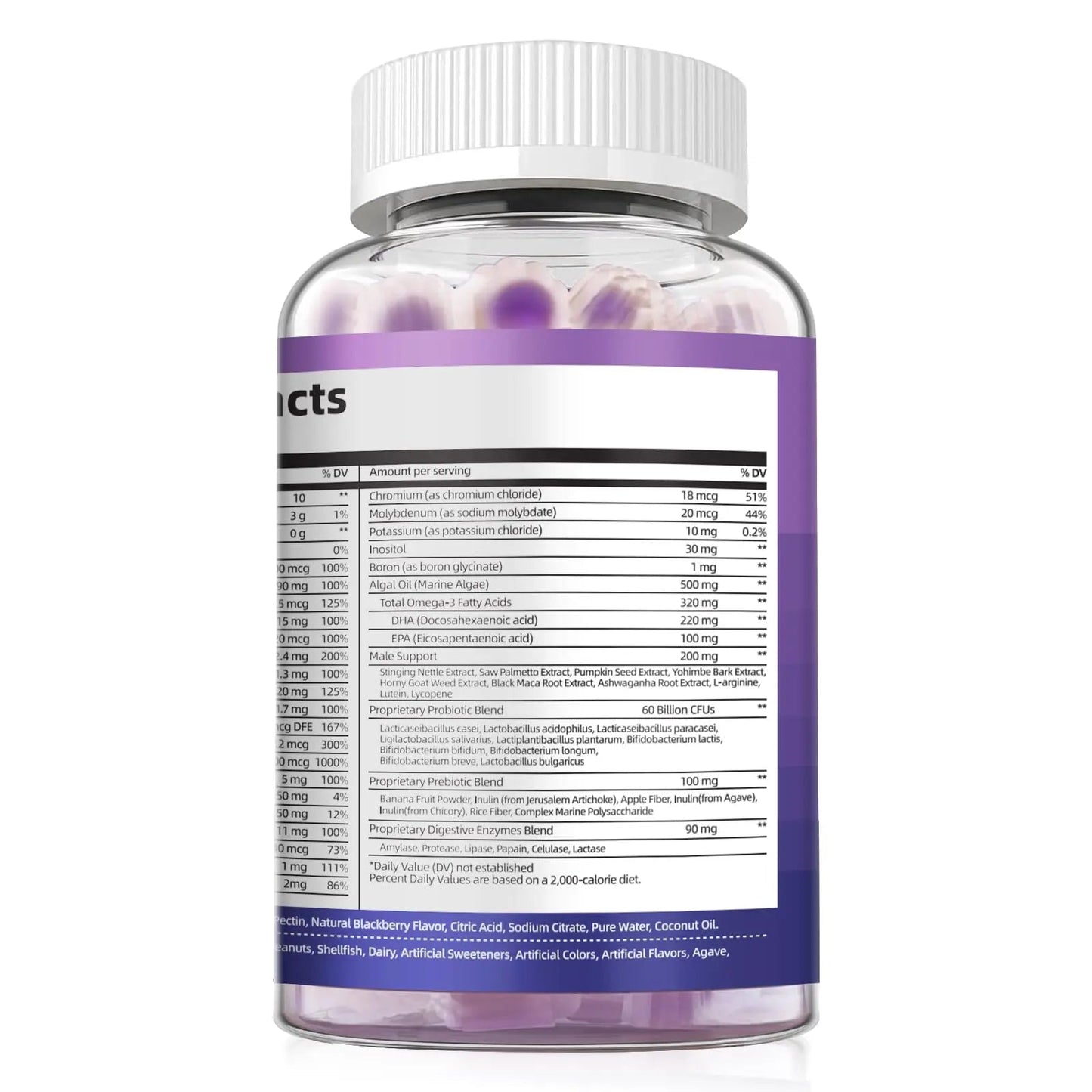 Multivitamin for Men, Mens Multivitamins Gummies w/Omega-3, Probiotics, Inositol, Folate, Biotin, Zinc, Vitamins A, C, D, E, B MigcopatBuy Supplements Australia
