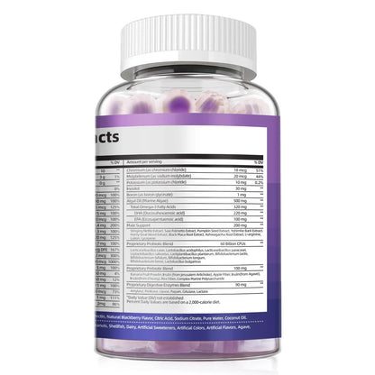 Multivitamin for Men, Mens Multivitamins Gummies w/Omega-3, Probiotics, Inositol, Folate, Biotin, Zinc, Vitamins A, C, D, E, B MigcopatBuy Supplements Australia