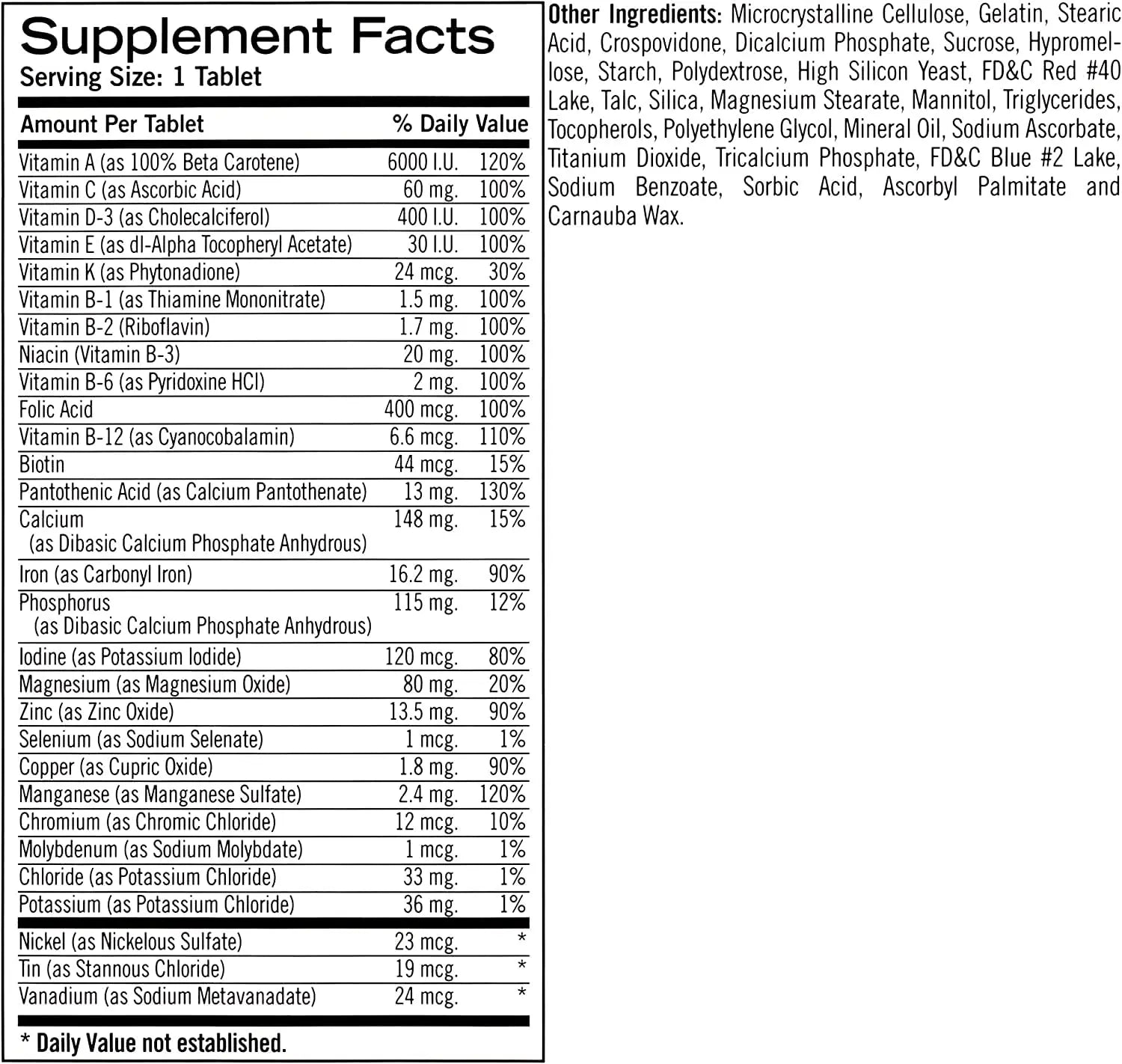 Geritol Complete Tablets, 100 Count (Pack of 3) Geritol