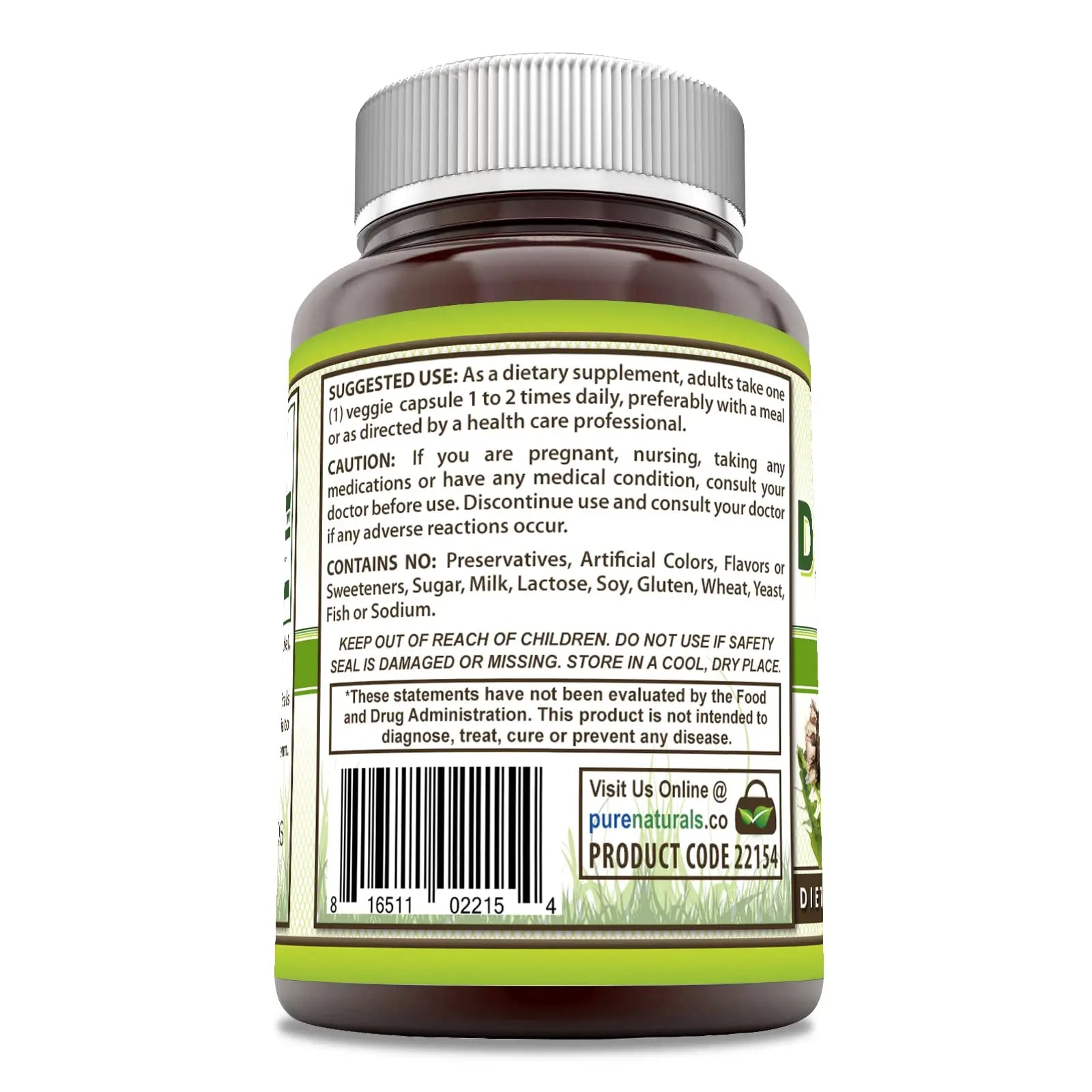 Pure Naturals Dandelion Root 520 mg Per Serving 120 Veggie Capsules Supplement | Non-GMO | Gluten Free | Made in USA Pure NaturalsBuy Supplements Australia