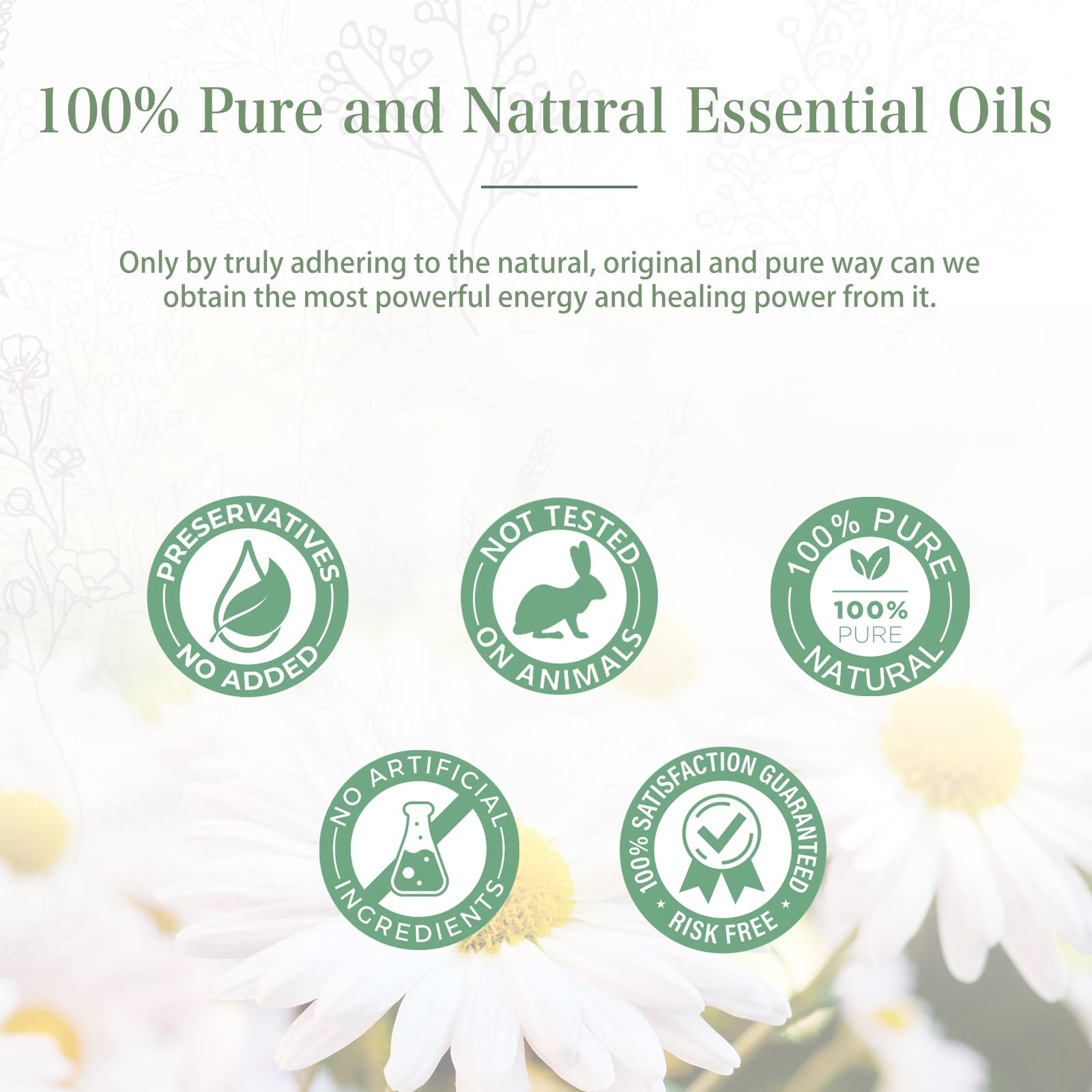 PHATOIL 100ML Chamomile Essential Oil - 3.38FL.OZ Essential Oils for Diffusers for Home PHATOILBuy Supplements Australia