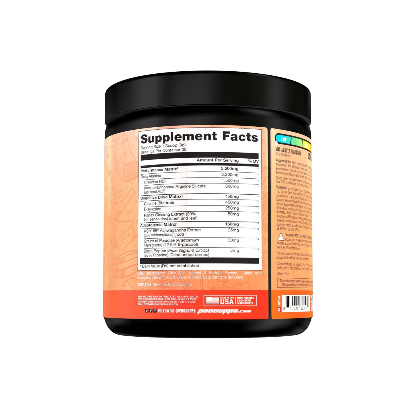 PROSUPPS Dr. Jekyll Signature Pre-Workout Powder, Stimulant & Caffeine Free, Intense PROSUPPSBuy Supplements Australia