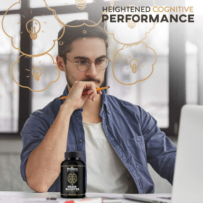 SOLOMON WISDOM Brain Booster – Nootropic Dietary Supplement for Memory Boost – 60 All-Natural Capsules to Enhance Focus & Improve Concentration & Clarity SOLOMON WISDOMBuy Supplements Australia