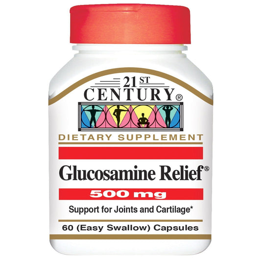 21st Century Glucosamine Relief 500mg Capsules - 60 Count, Pack of 6 21st CenturyBuy Supplements Australia