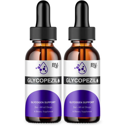 BLUE VIBE Glycopezil Drops, Glyco pezil Advanced Maximum Strength Overall Health & Blood Support Supplement, Glycopezil Premium Daily Health and Overall Energy Formula (2 Pack - 4oz / 120ml) BLUE VIBEBuy Supplements Australia