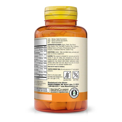 MASON NATURAL, Mens Daily Formula Equivalent to One a Day Mens Brand Tablets - 100 ea MASON NATURAL
