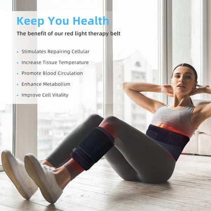 Red Light Therapy Infrared Light Therapy Heating Wrap Belt for Body Back Knee Shoulder Waist Muscle Pain AKYSUNBuy Supplements Australia