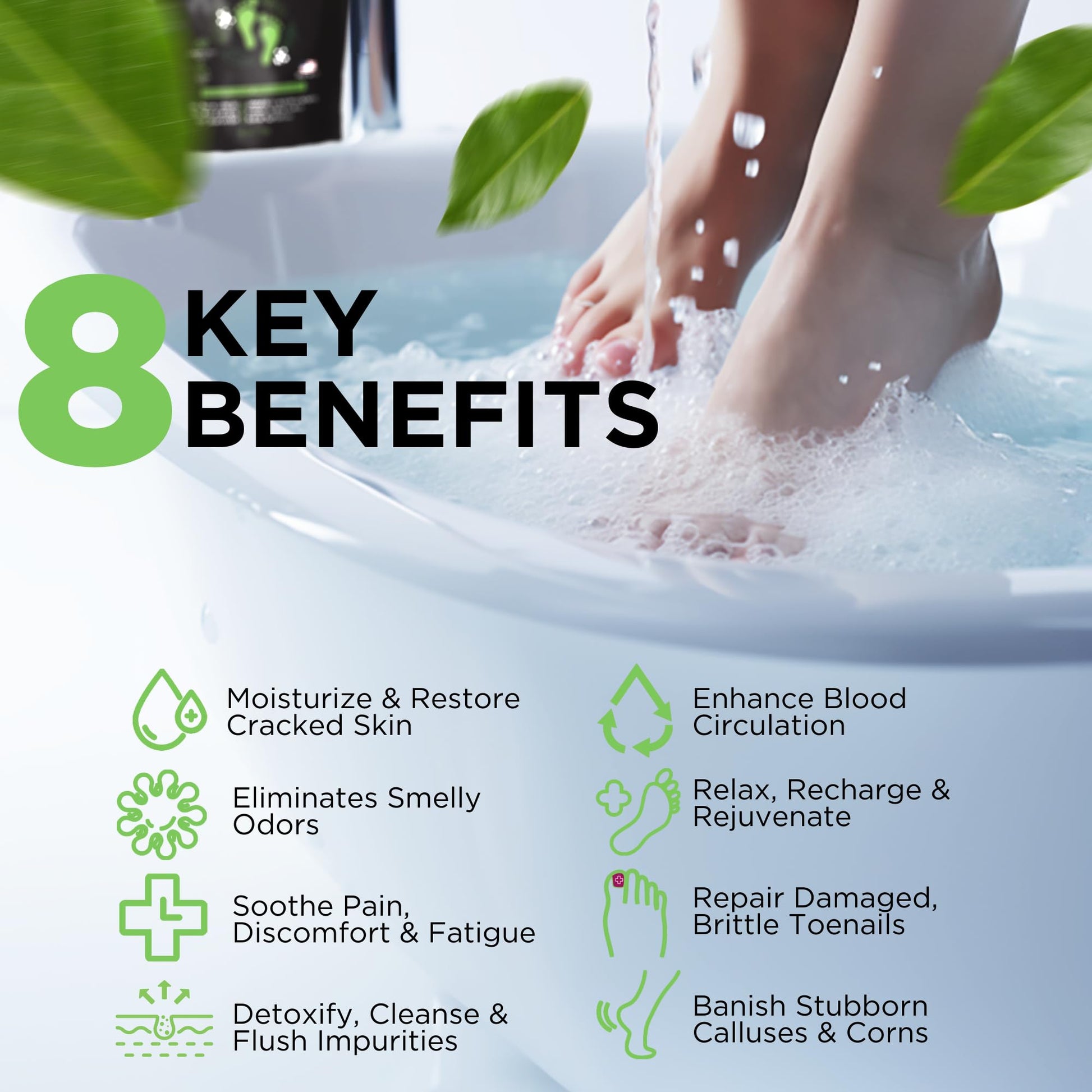 Tea Tree Oil Foot Soak with Epsom Salt - Made in USA - for Toenail Athletes Foot DAILY REMEDYBuy Supplements Australia