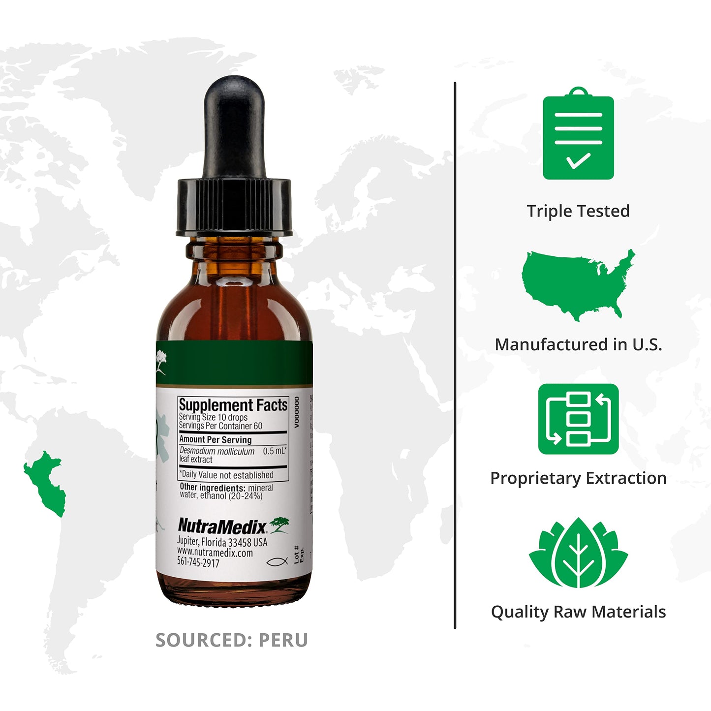 NutraMedix Burbur Detox Support Supplement - Desmodium Molliculum Extract Drops NutraMedixBuy Supplements Australia