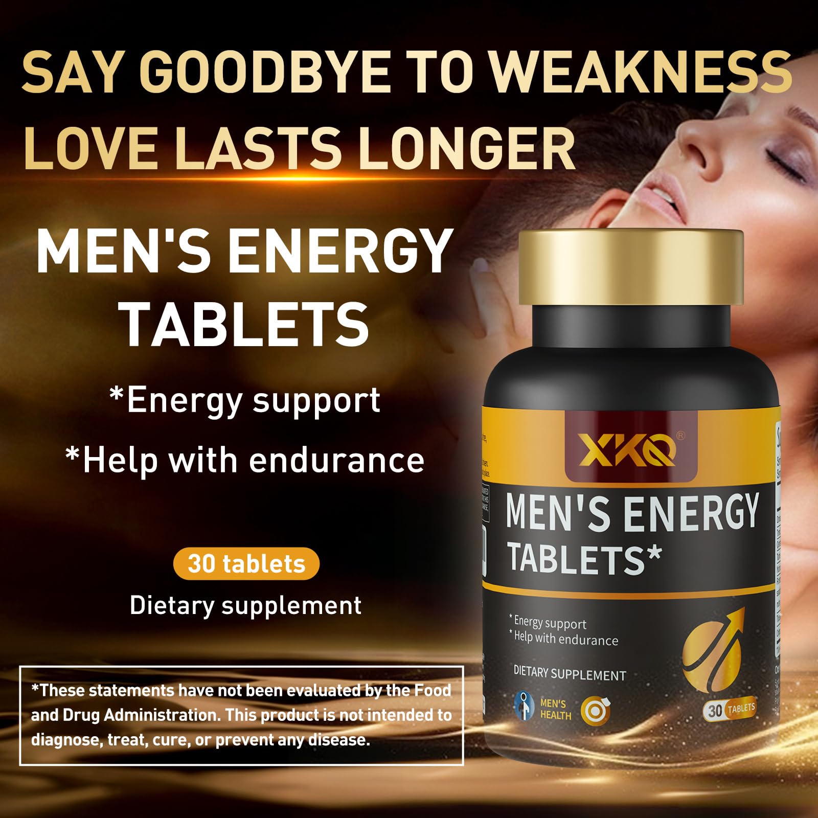 XKQ Men’s Vitality Support Supplement – Daily Energy & Performance Formula for Adult Men | Supports Circulation, Stamina & Confidence | Herbal & Amino Blend | 30 Tablets | 3rd Party Tested XKQBuy Supplements Australia