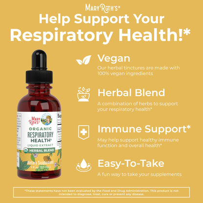 MaryRuth's | USDA Organic Respiratory Health Herbal Supplement Extract MaryRuth OrganicsBuy Supplements Australia