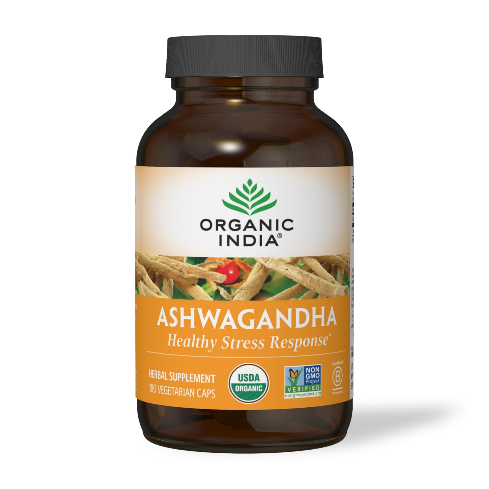 Organic India Ashwagandha Herbal Supplement - Stress Response Support, Vegan, Gluten Organic IndiaBuy Supplements Australia