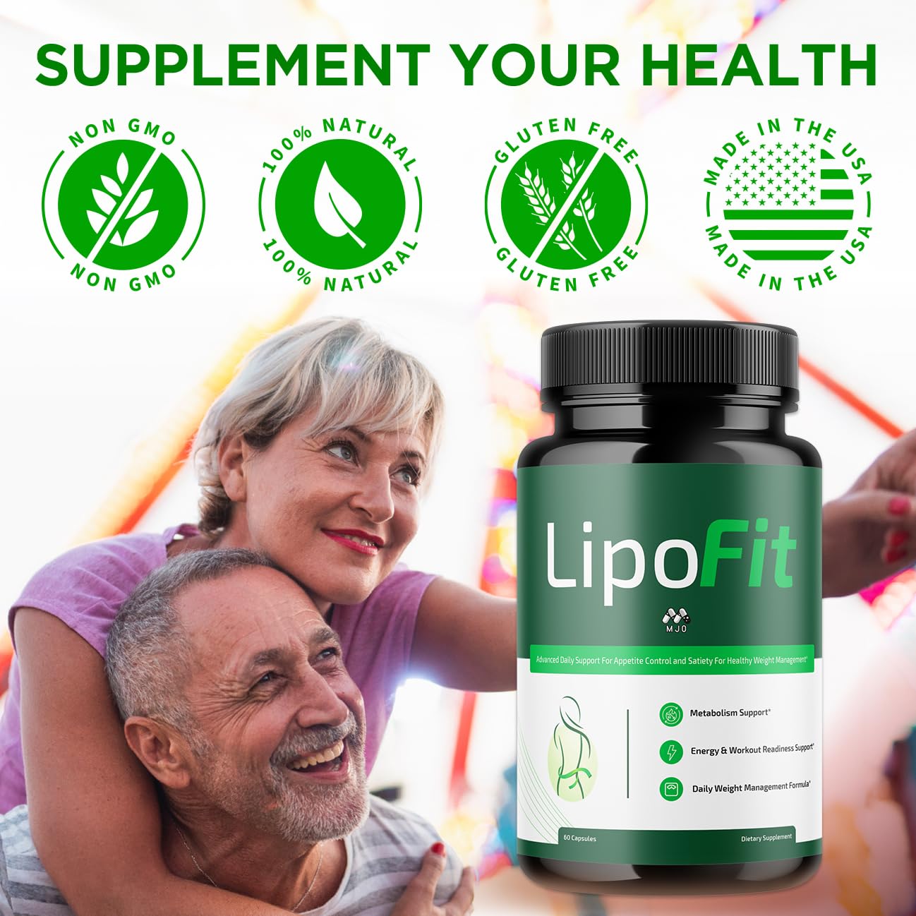 Lipo Fit Capsules, Official Lipo Fit Pills with All Natural Ingredients, Advanced Overall Health and Wellness Vitamin Supplement Formula for Maximum Strength Multivitamin Support (60 Capsules) MJOBuy Supplements Australia
