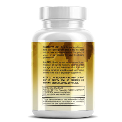 Kun Shafi Shilajit Complex – Sea Moss, Tongkat Ali, Ashwagandha, Ginseng, Zinc, CoQ10, PQQ & Magnesium – Fulvic Acid Capsules for Energy, Vitality & Performance with Panax Cordyceps – 90 Capsules Kun ShafiBuy Supplements Australia