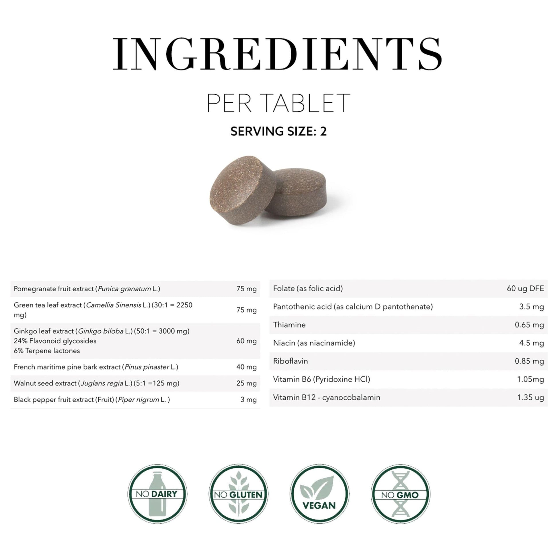 New Nordic Clear Brain Tablets, Supports Normal Cognitive Health and Memory, with Green Tea and Walnut, Swedish Made, 60 Count (Pack of 1) NEW NORDICBuy Supplements Australia