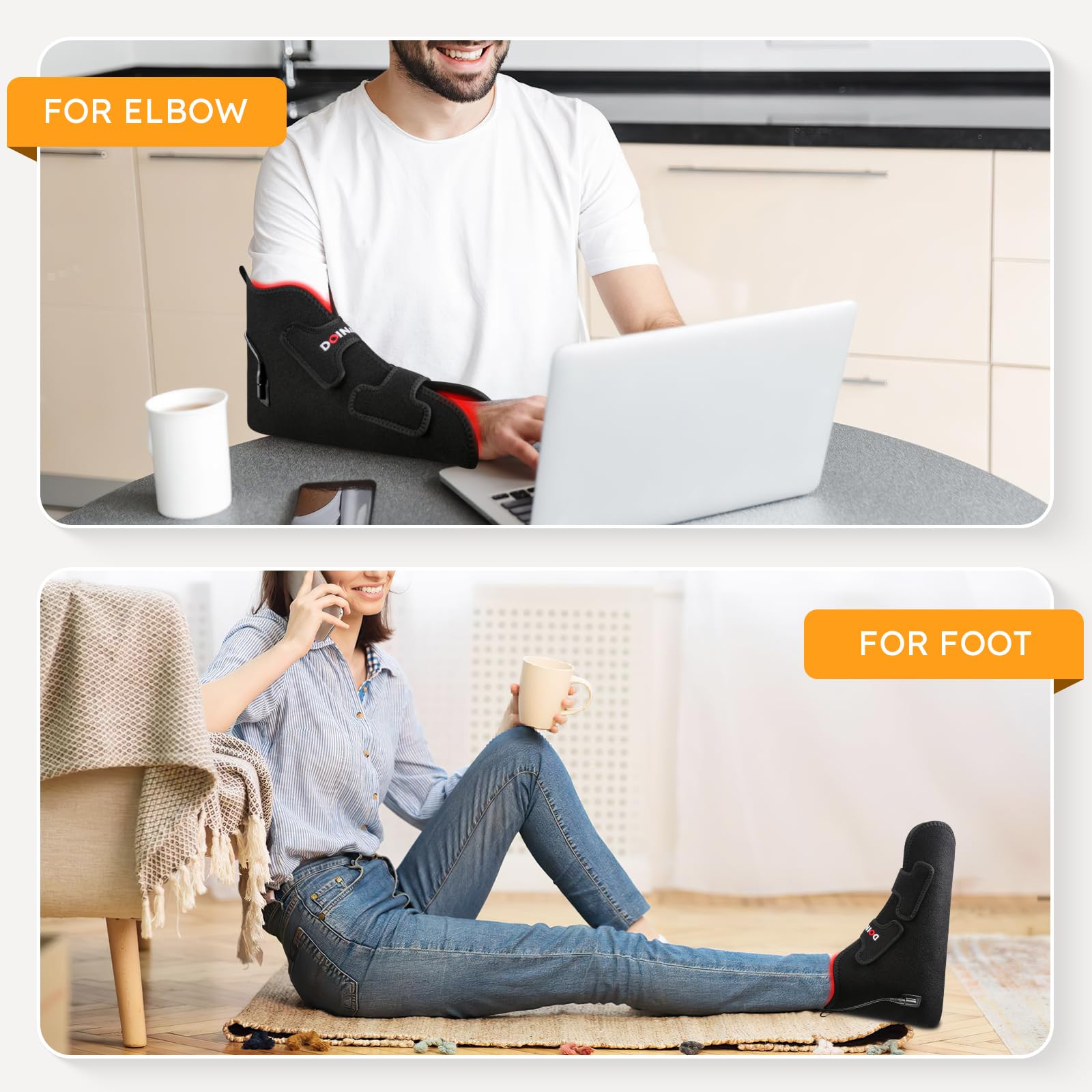 Doinart Red Light & Infrared Therapy for Feet—Infrared Light Therapy Feet for Neuropathy Shoe Wraps Toes DoinartBuy Supplements Australia
