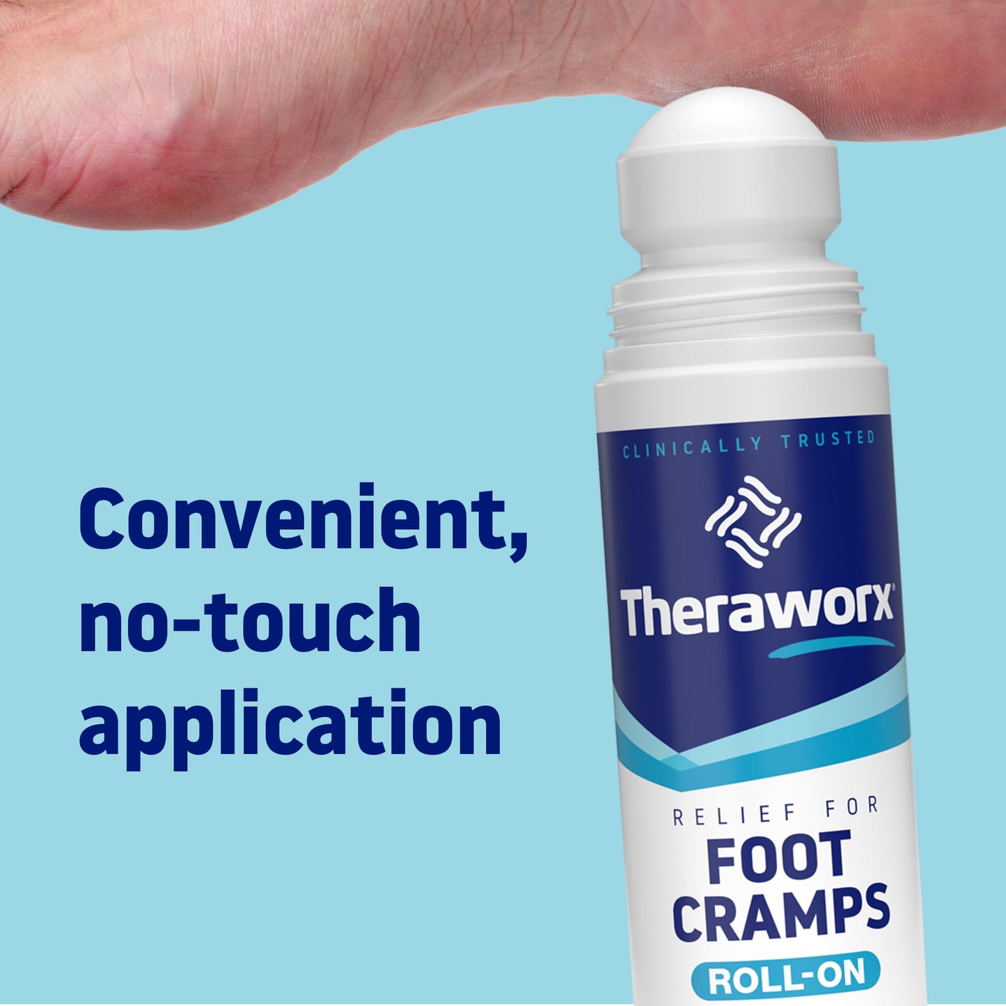 Theraworx Relief for Foot Cramps, Fast-Acting Foot Cramp Relief Roll-On - 2.5 Oz - 1 Count TheraworxBuy Supplements Australia