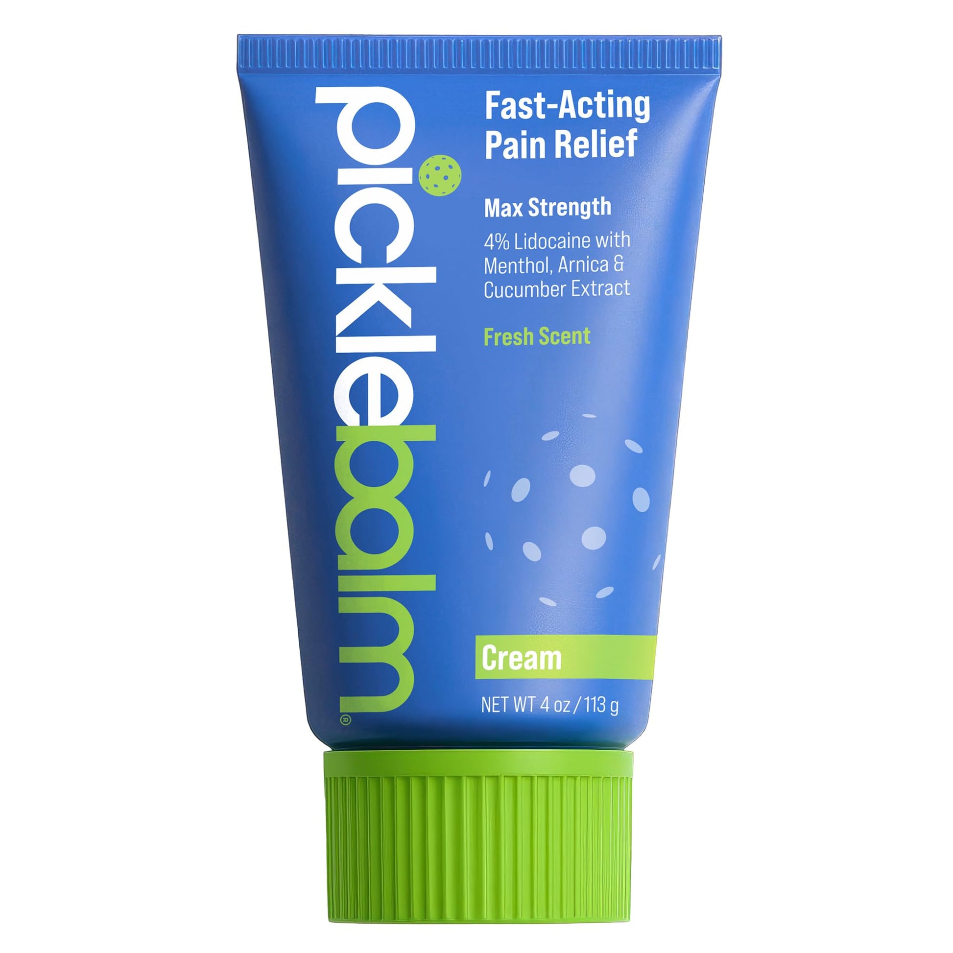 PickleBalm Pickleball Post-Game Muscle Pain Relief Cream with 4% Lidocaine, Arnica, Menthol, Cucumber Seed Extract for Shoulders, Knees, Wrists, and More, 4oz Cream PickleBalmBuy Supplements Australia